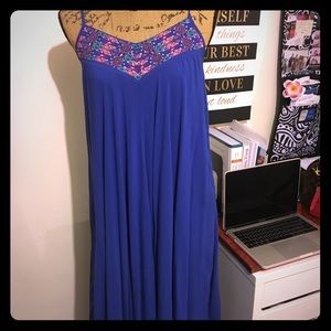 Blue boutique maxi dress